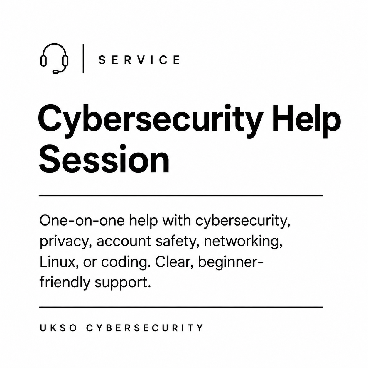 Cybersecurity Help Session